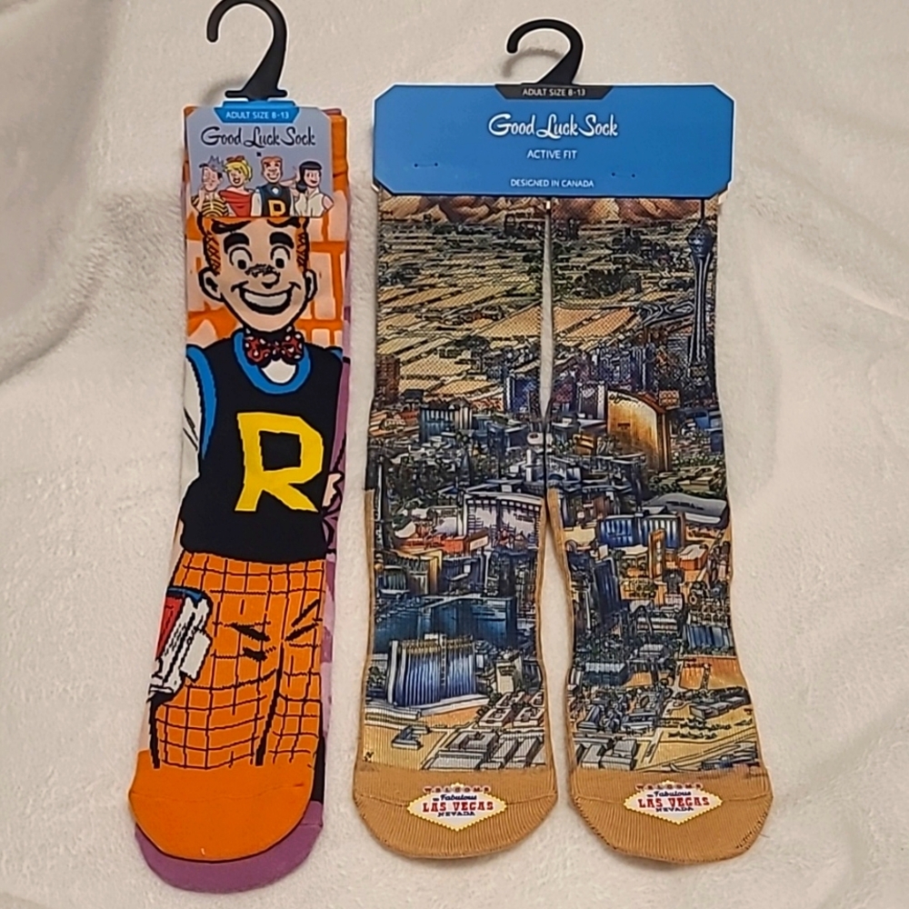 2 Pair Socks, super soft, creative designs
